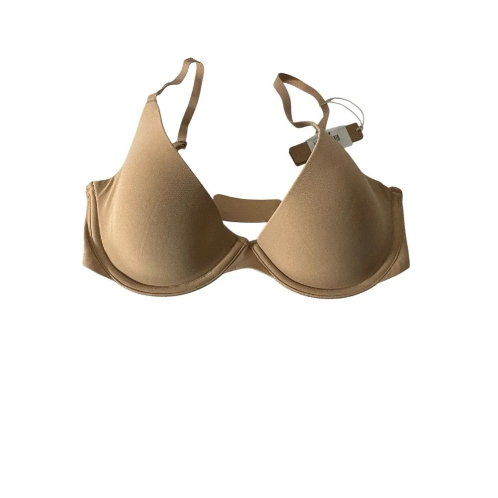 New Skims Fits Everybody Scoop Plunge Bra‎ Size 32D Color Ochre